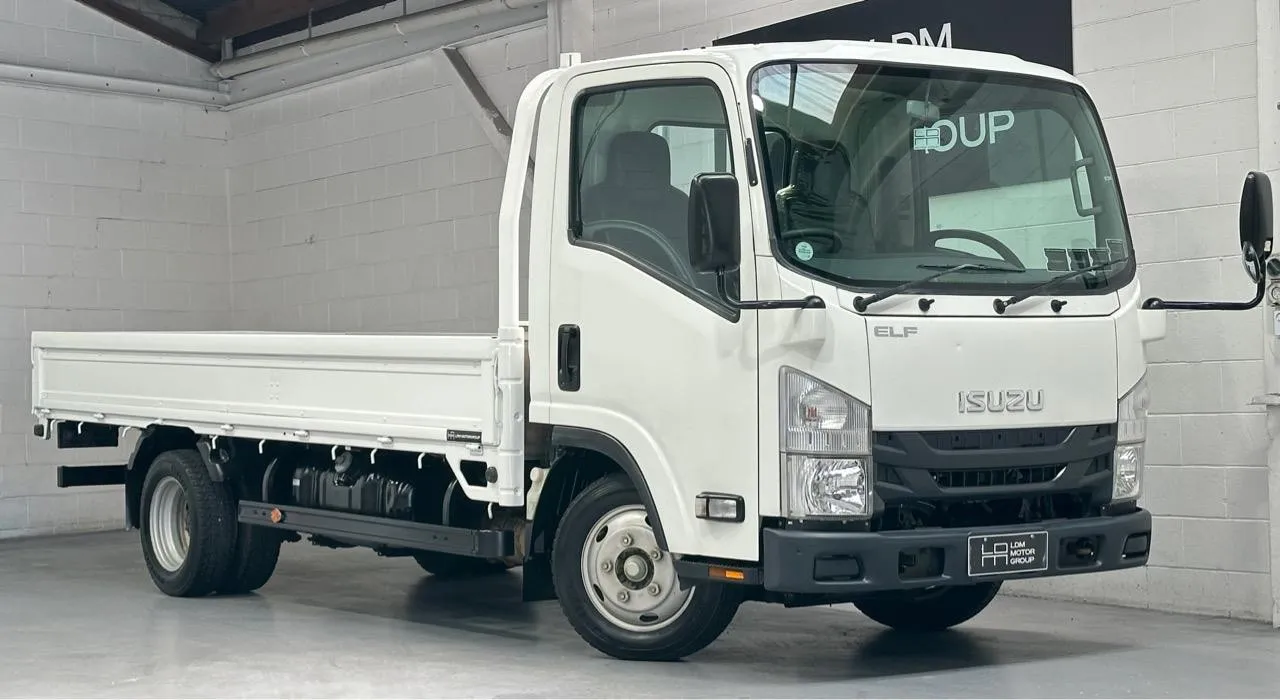 2017 Isuzu Elf flat deck for sale and finance at LDM in Christchurch